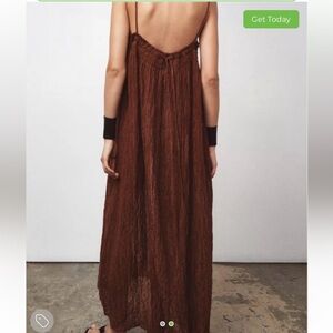 Zara Chocolate Brown Maxi Skirt